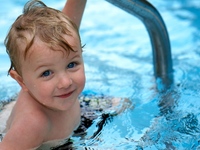 boy in pool